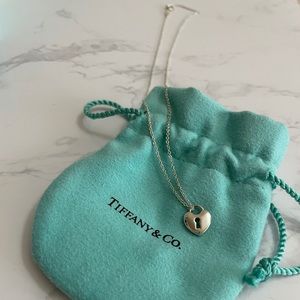 Tiffany & Co. Mini Heart Silver Padlock Necklace